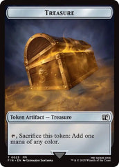 Foretell // Treasure Double-Sided Token [FINAL FANTASY Commander Tokens] | Magic Magpie