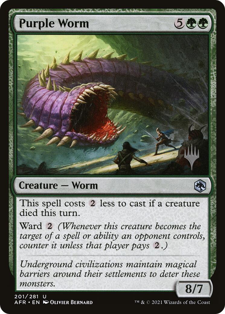 Purple Worm [Tarkir: Dragonstorm Promos] | Magic Magpie