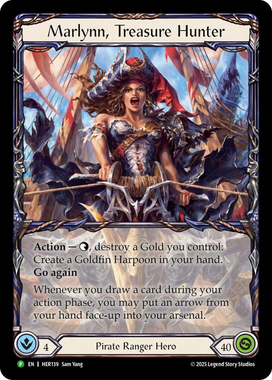 Marlynn, Treasure Hunter [HER139] (Promo)  Rainbow Foil | Magic Magpie