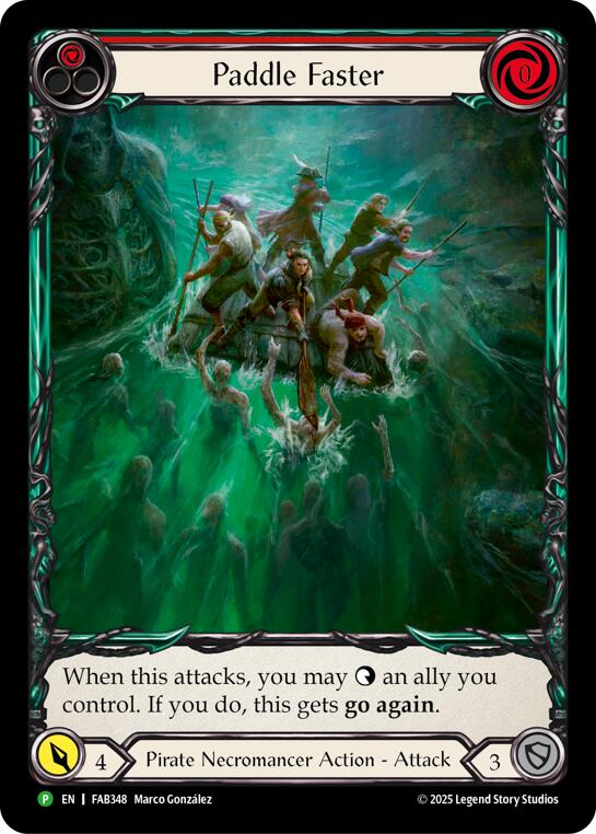Paddle Faster [FAB348] (Promo)  Rainbow Foil | Magic Magpie