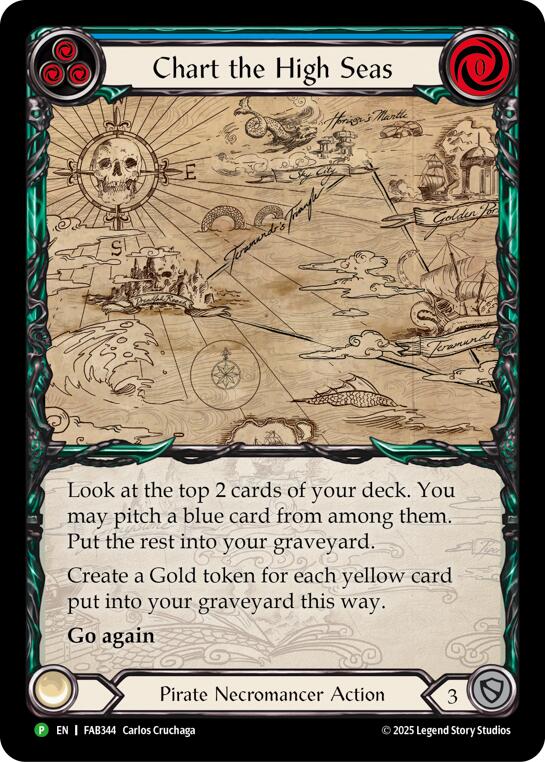 Chart the High Seas [FAB344] (Promo)  Rainbow Foil | Magic Magpie