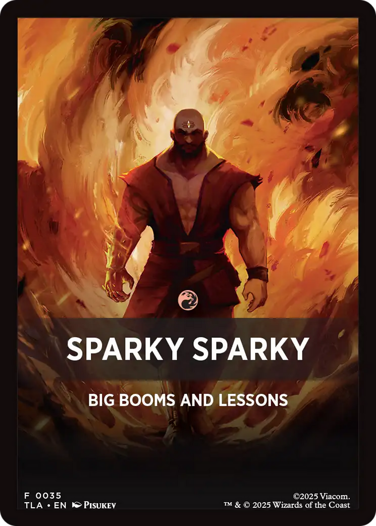 Sparky Sparky Theme Card [Avatar: The Last Airbender Tokens] | Magic Magpie
