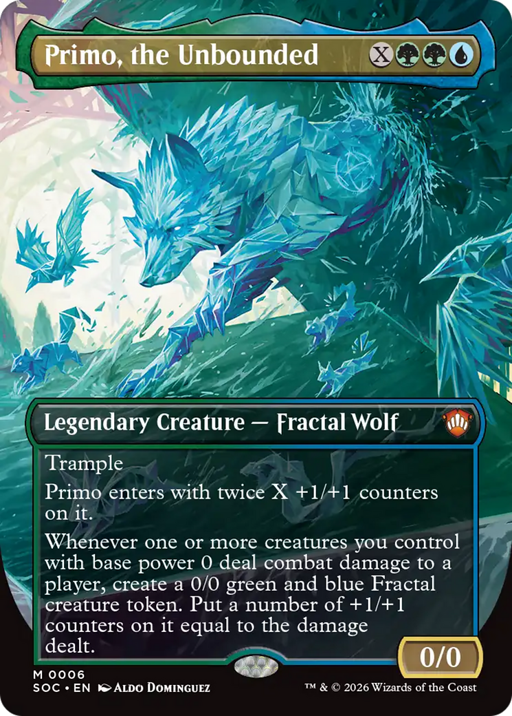 Primo, the Unbounded (Borderless) [Secrets of Strixhaven Commander] | Magic Magpie