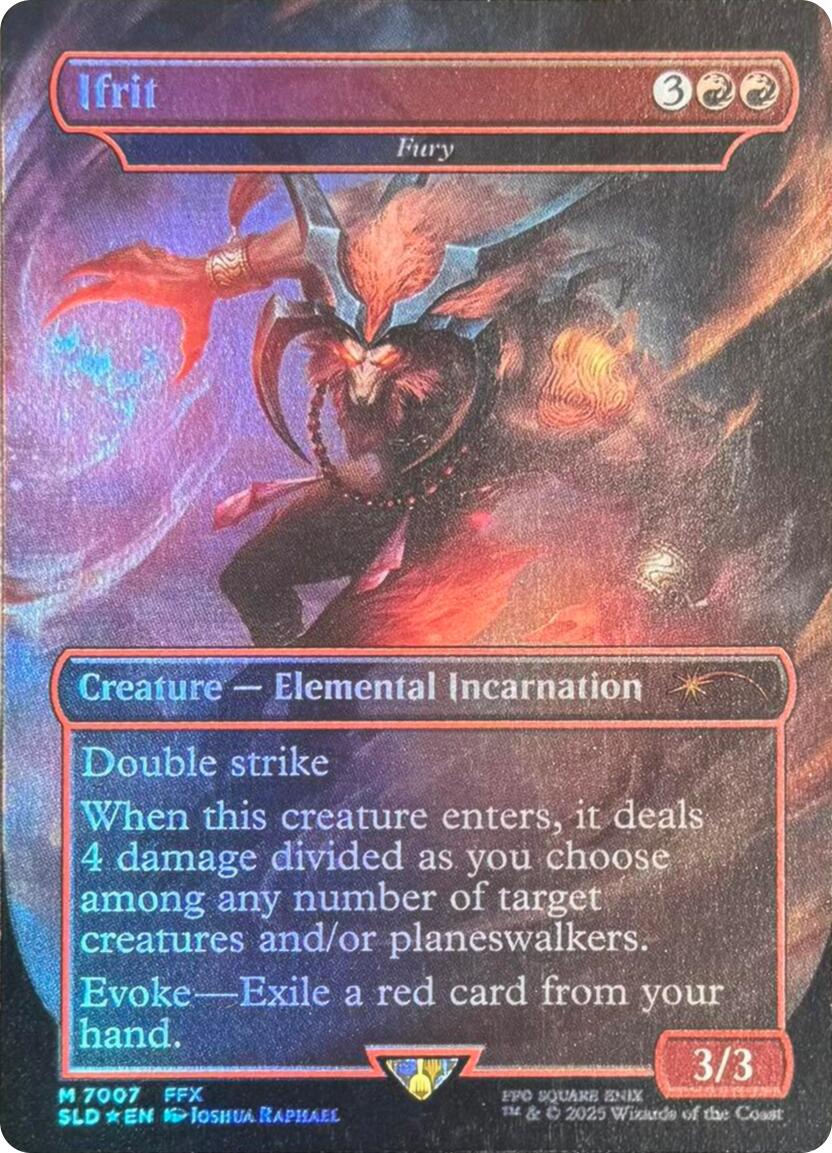 Ifrit - Fury (Rainbow Foil) [Secret Lair Drop Series] | Magic Magpie