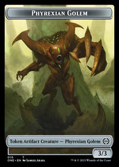 Rebel // Phyrexian Golem Double-Sided Token [Phyrexia: All Will Be One Tokens] | Magic Magpie