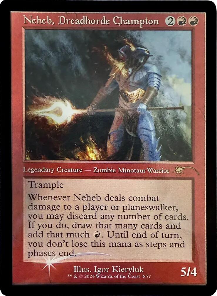 Neheb, Dreadhorde Champion (Retro Frame) [Secret Lair Drop Series] | Magic Magpie