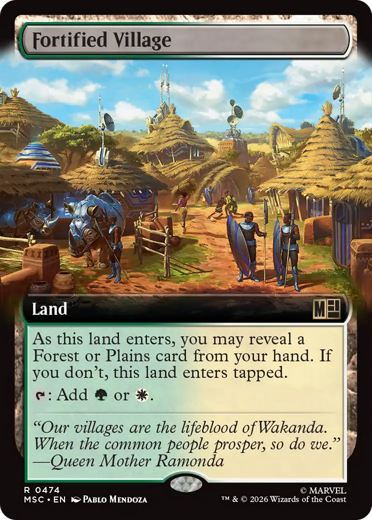 Fortified Village (Extended Art) [Marvel Super Heroes Commander] | Magic Magpie