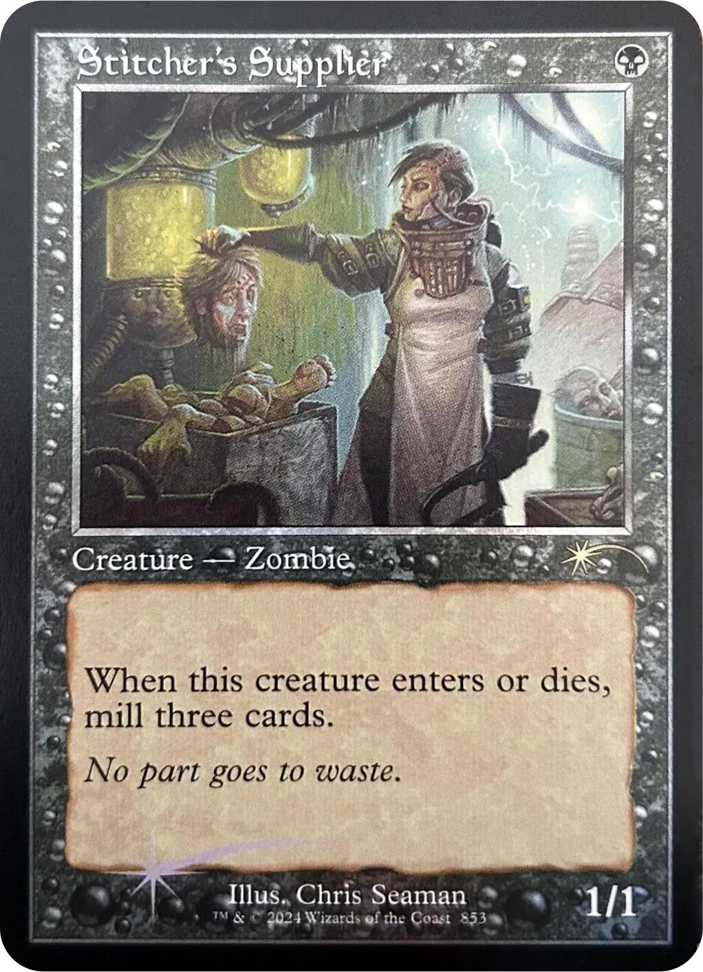 Stitcher's Supplier (Retro Frame) [Secret Lair Drop Series] | Magic Magpie