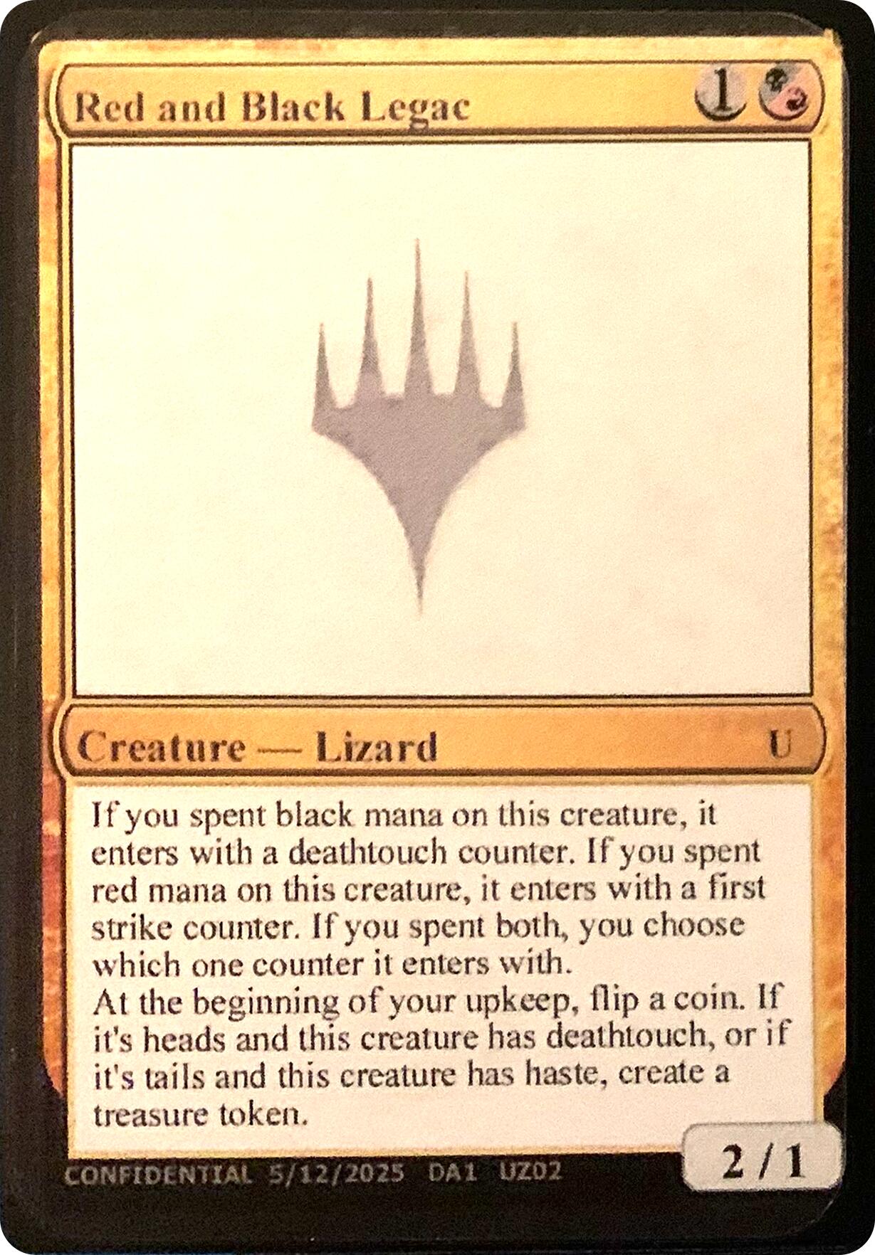 Red and Black Legac [Unknown Event] | Magic Magpie