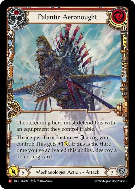 Palantir Aeronought (Extended Art) [SEA012] (High Seas)  Rainbow Foil | Magic Magpie