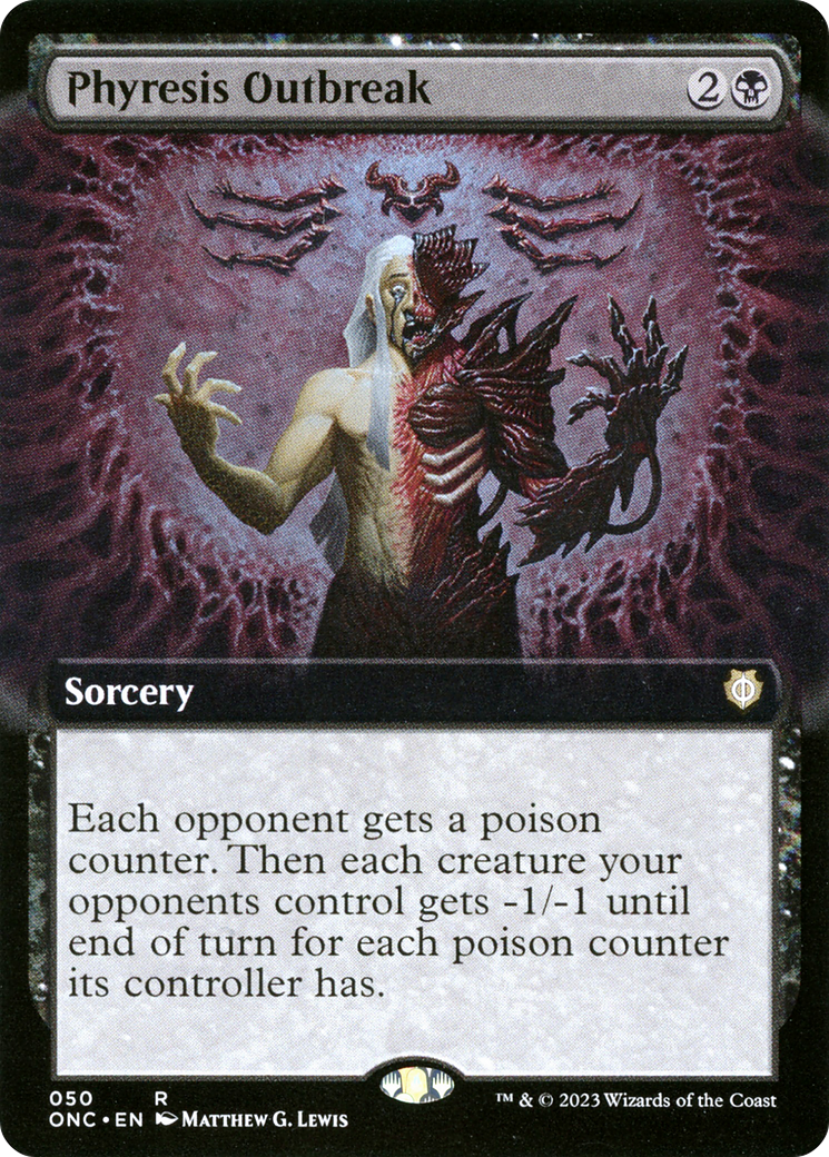 Phyresis Outbreak (Extended Art) [Phyrexia: All Will Be One Commander] | Magic Magpie