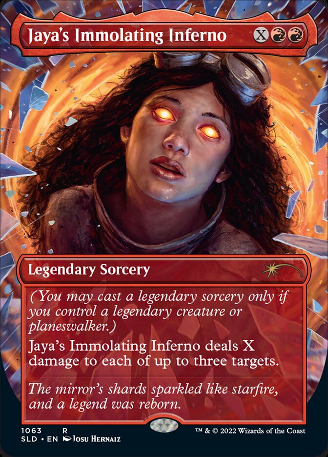 Jaya's Immolating Inferno (Borderless) [Secret Lair Drop Series] | Magic Magpie