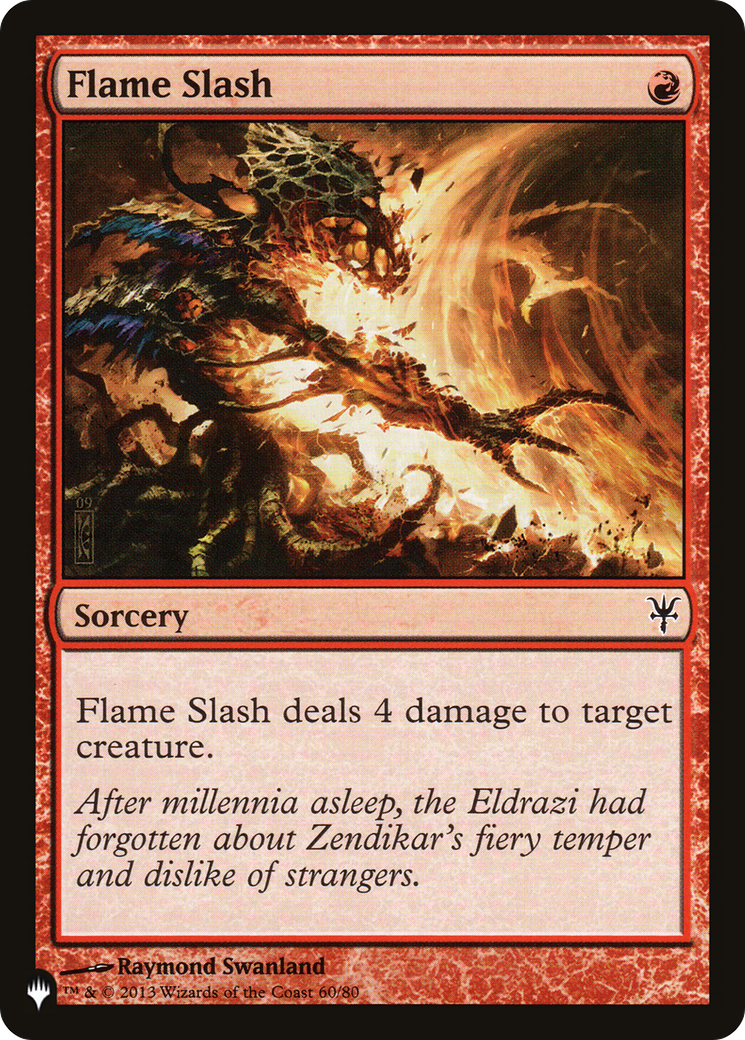 Flame Slash [The List Reprints] | Magic Magpie