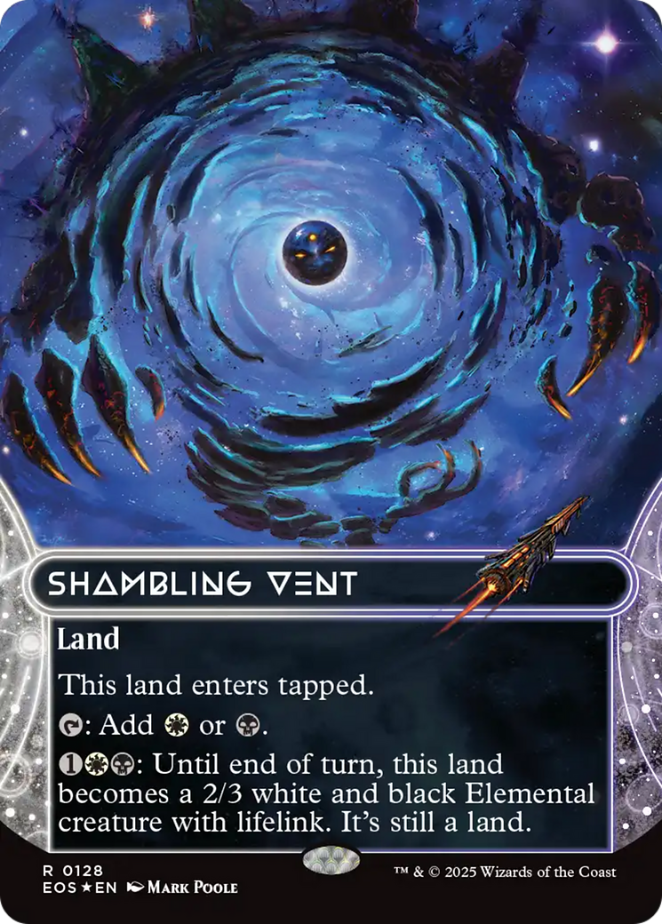 Shambling Vent (0128) (Borderless) (Galaxy Foil) [Edge of Eternities: Stellar Sights] | Magic Magpie