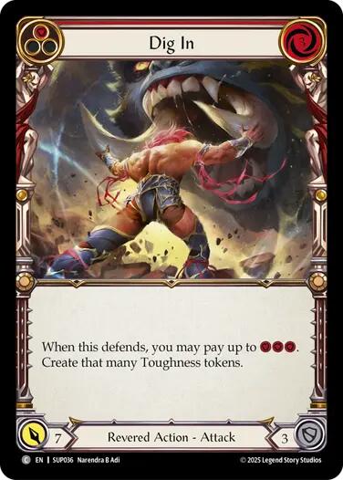 Dig In (Red) [SUP036] (Super Slam)  Rainbow Foil | Magic Magpie