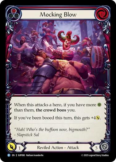 Mocking Blow (Red) [SUP090] (Super Slam)  Rainbow Foil | Magic Magpie