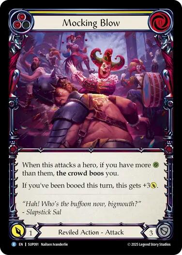 Mocking Blow (Yellow) [SUP091] (Super Slam)  Rainbow Foil | Magic Magpie