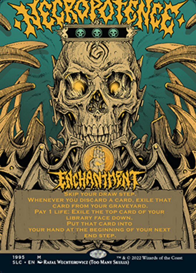 Necropotence (Borderless Alternate Art) [Secret Lair Countdown Kit] | Magic Magpie