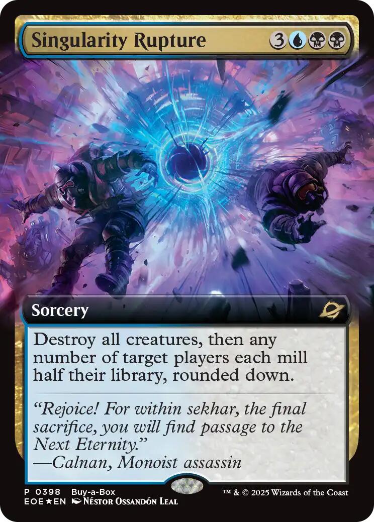 Singularity Rupture (Extended Art) (Buy-A-Box) [Edge of Eternities] | Magic Magpie