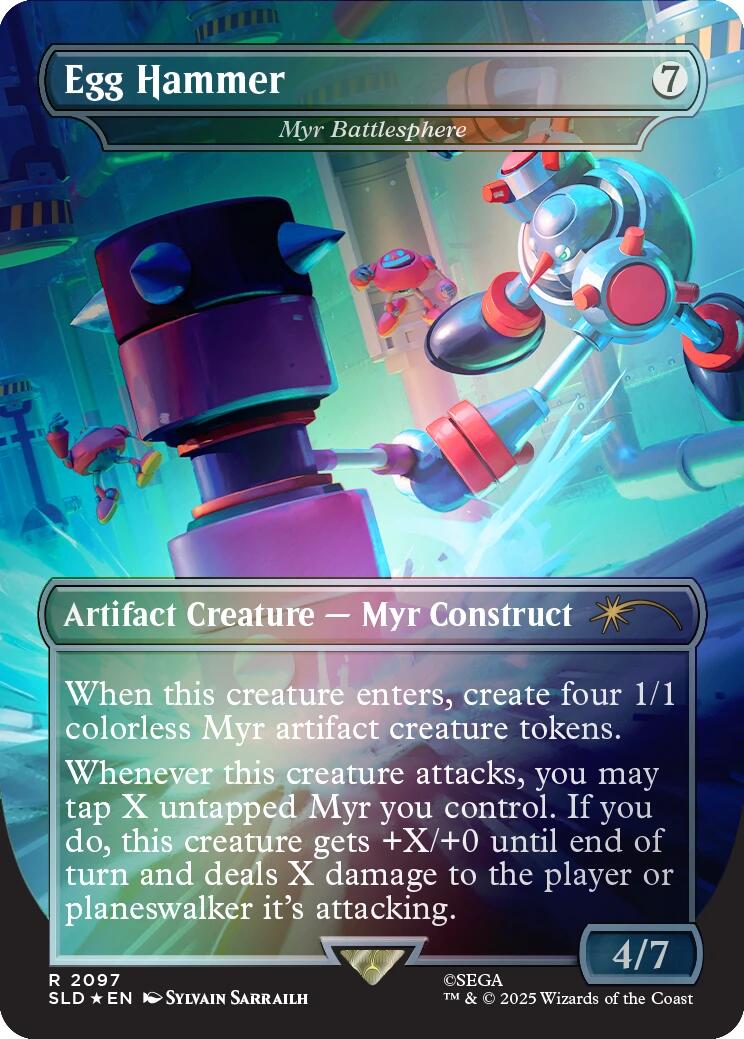 Egg Hammer - Myr Battlesphere (Rainbow Foil) [Secret Lair Drop Series] | Magic Magpie