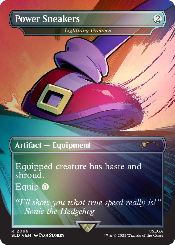 Power Sneakers - Lightning Greaves (Rainbow Foil) [Secret Lair Drop Series] | Magic Magpie