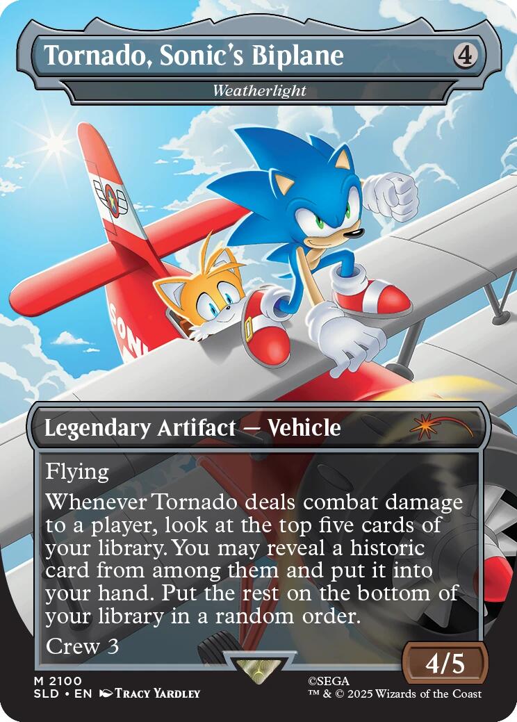 Tornado, Sonic's Biplane - Weatherlight [Secret Lair Drop Series] | Magic Magpie