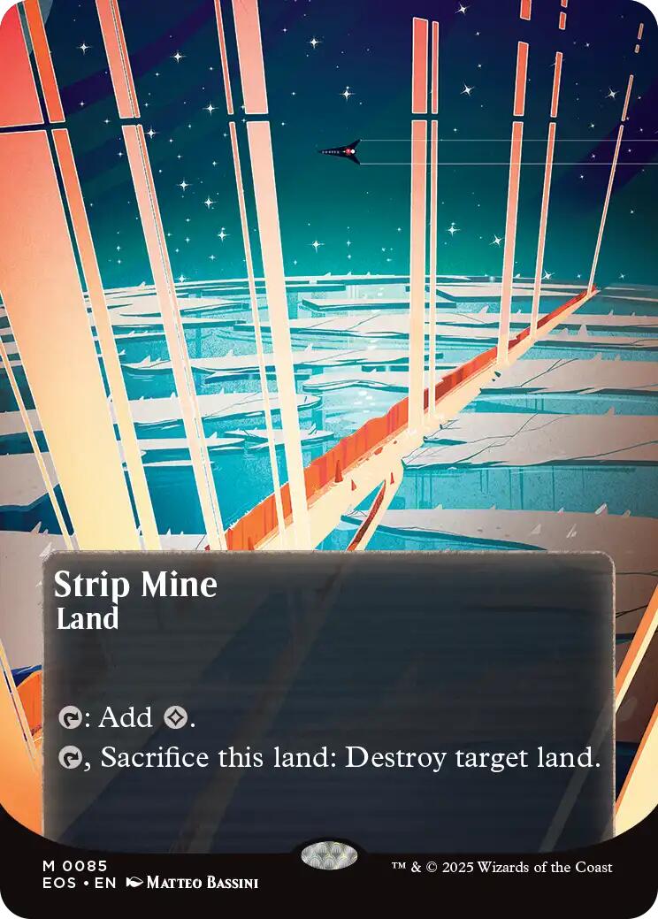 Strip Mine (0085) (Borderless) [Edge of Eternities: Stellar Sights] | Magic Magpie