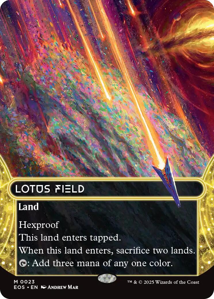 Lotus Field (0023) (Borderless) [Edge of Eternities: Stellar Sights] | Magic Magpie