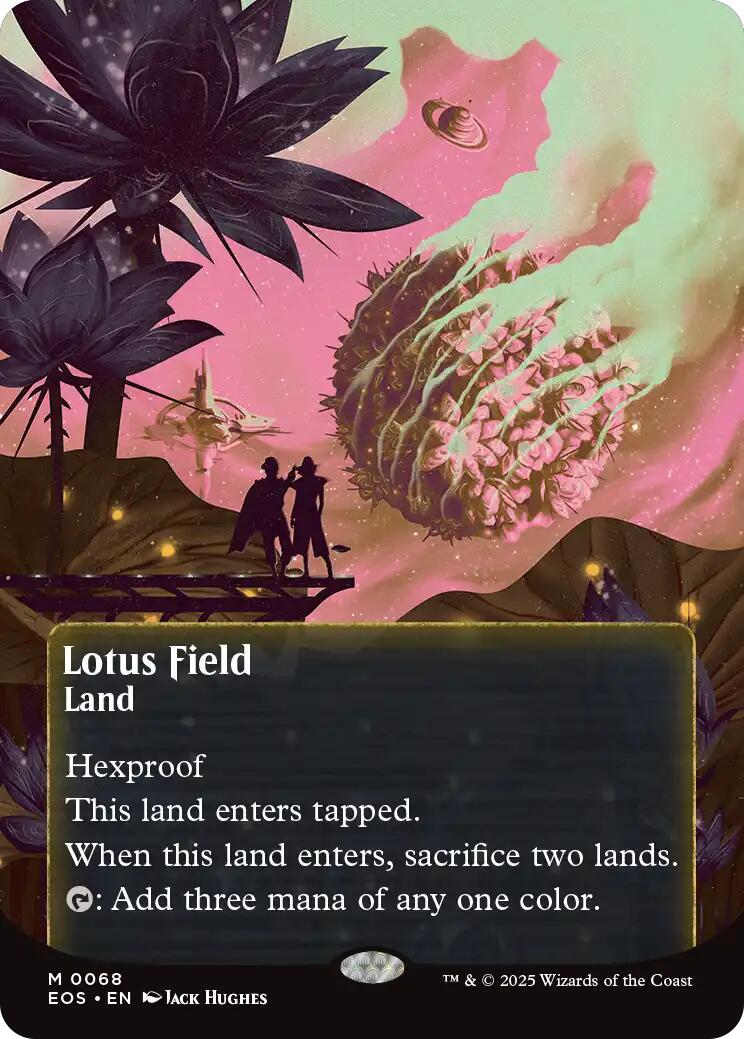 Lotus Field (0068) (Borderless) [Edge of Eternities: Stellar Sights] | Magic Magpie