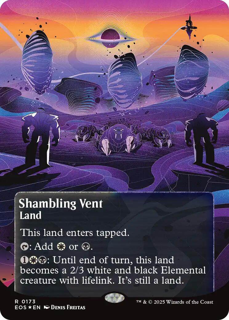Shambling Vent (0173) (Borderless) (Galaxy Foil) [Edge of Eternities: Stellar Sights] | Magic Magpie