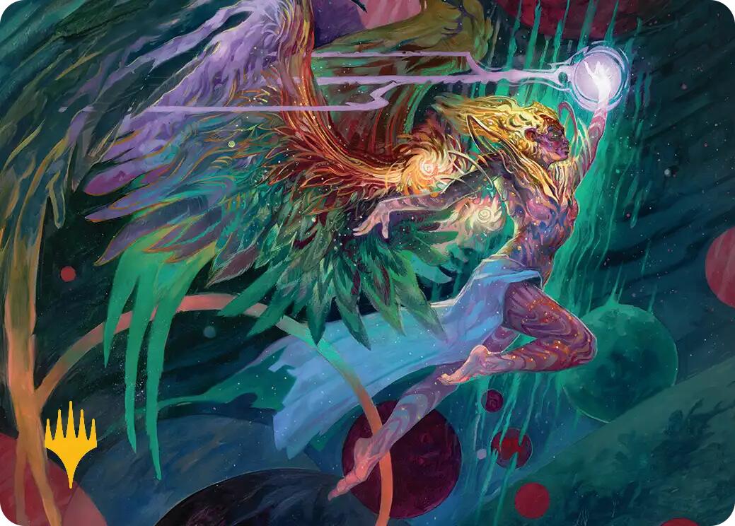 Exalted Sunborn Art Card (Gold-Stamped Signature) [Edge of Eternities Art Series] | Magic Magpie