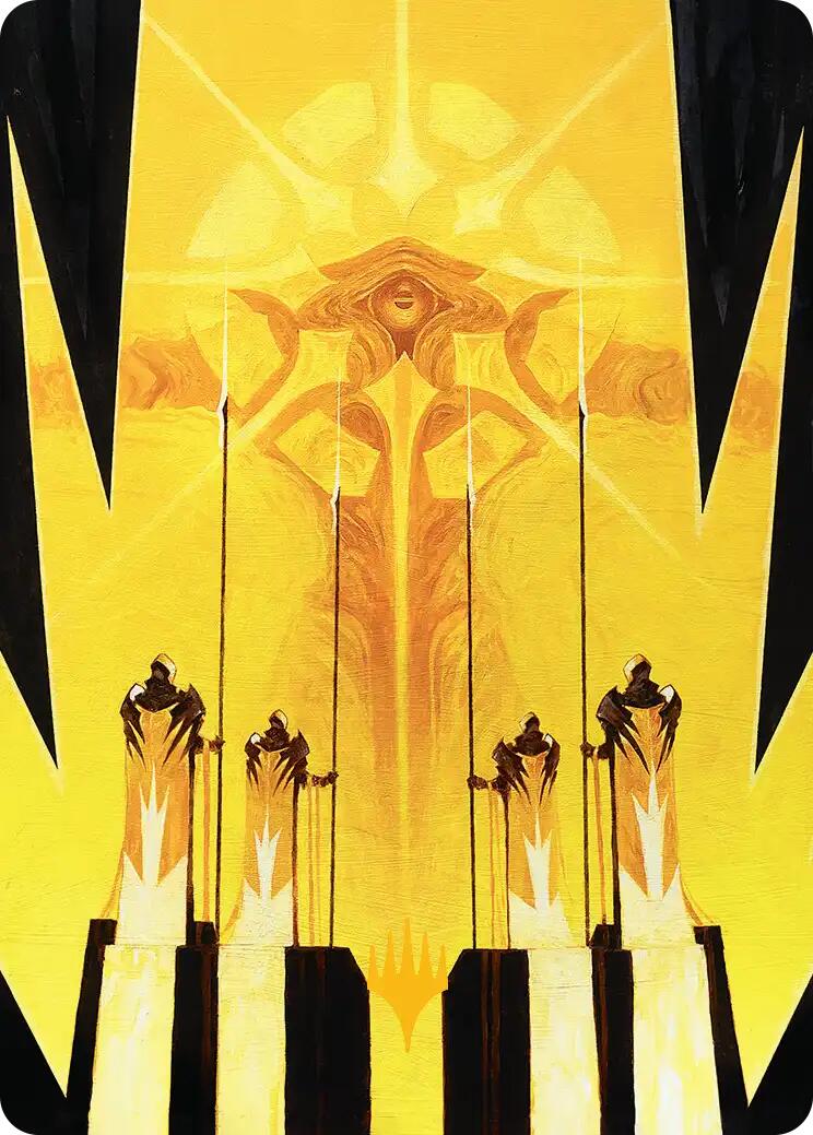 Hardlight Containment Art Card (Gold-Stamped Planeswalker Symbol) [Edge of Eternities Art Series] | Magic Magpie