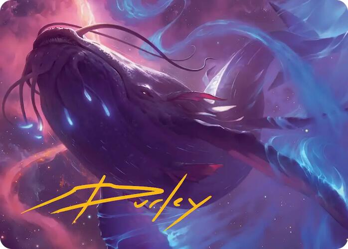 Starbreach Whale Art Card (Gold-Stamped Signature) [Edge of Eternities Art Series] | Magic Magpie