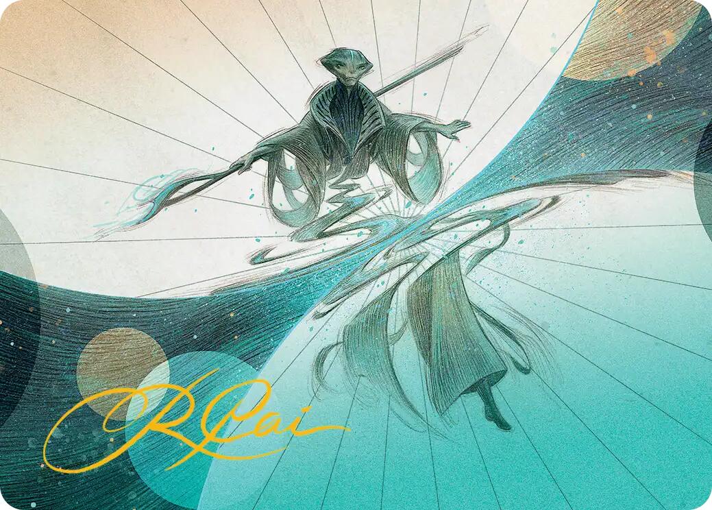 Weftwalking Art Card (Gold-Stamped Signature) [Edge of Eternities Art Series] | Magic Magpie