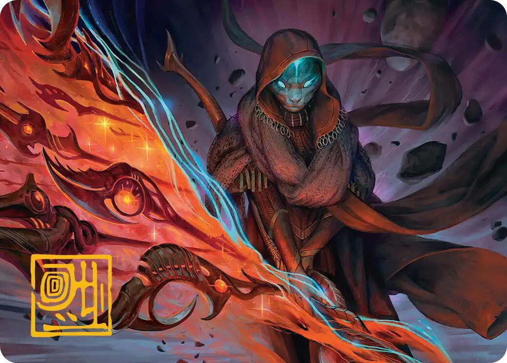 Weftstalker Ardent Art Card (Gold-Stamped Signature) [Edge of Eternities Art Series] | Magic Magpie