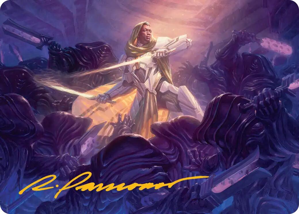 Syr Vondam, Sunstar Exemplar Art Card (Gold-Stamped Signature) [Edge of Eternities Art Series] | Magic Magpie