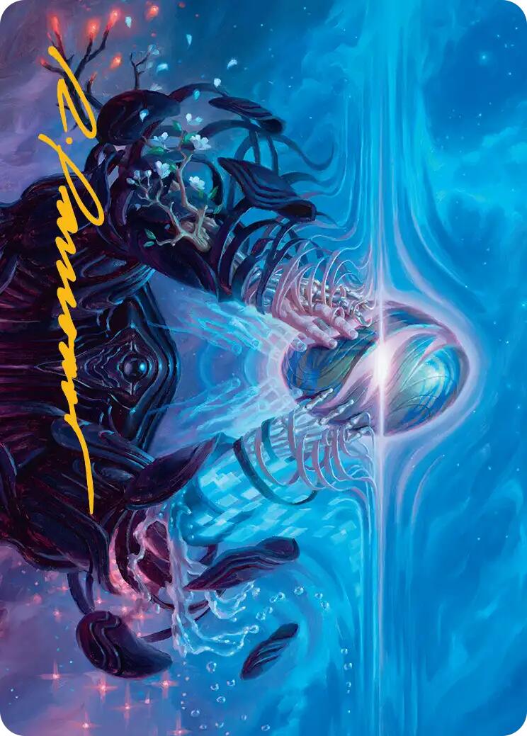 The Endstone Art Card (Gold-Stamped Signature) [Edge of Eternities Art Series] | Magic Magpie