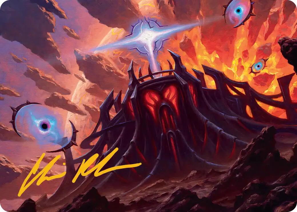 Secluded Starforge Art Card (Gold-Stamped Signature) [Edge of Eternities Art Series] | Magic Magpie
