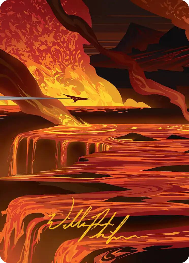 Blast Zone Art Card (Gold-Stamped Signature) [Edge of Eternities Art Series] | Magic Magpie