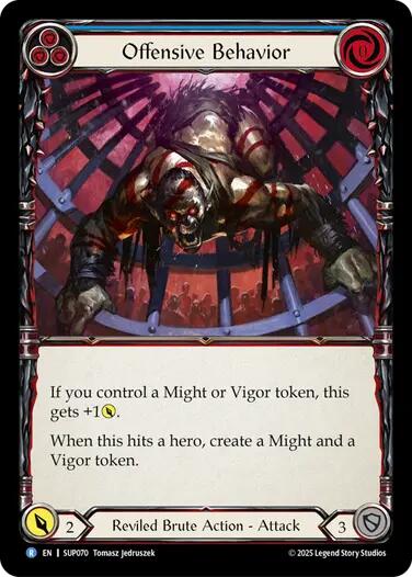 Offensive Behavior [SUP070] (Super Slam)  Rainbow Foil | Magic Magpie