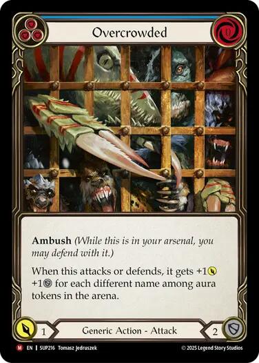 Overcrowded [SUP216] (Super Slam)  Rainbow Foil | Magic Magpie