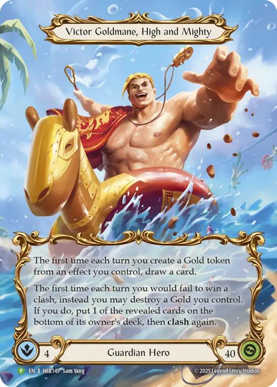 Victor Goldmane, High and Mighty [HER145] (Promo)  Rainbow Foil | Magic Magpie
