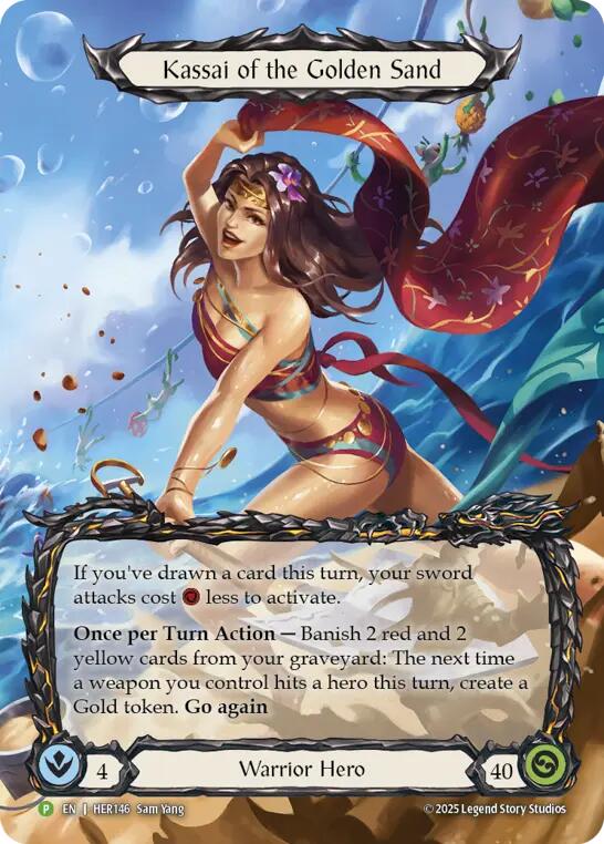 Kassai of the Golden Sand [HER146] (Promo)  Rainbow Foil | Magic Magpie