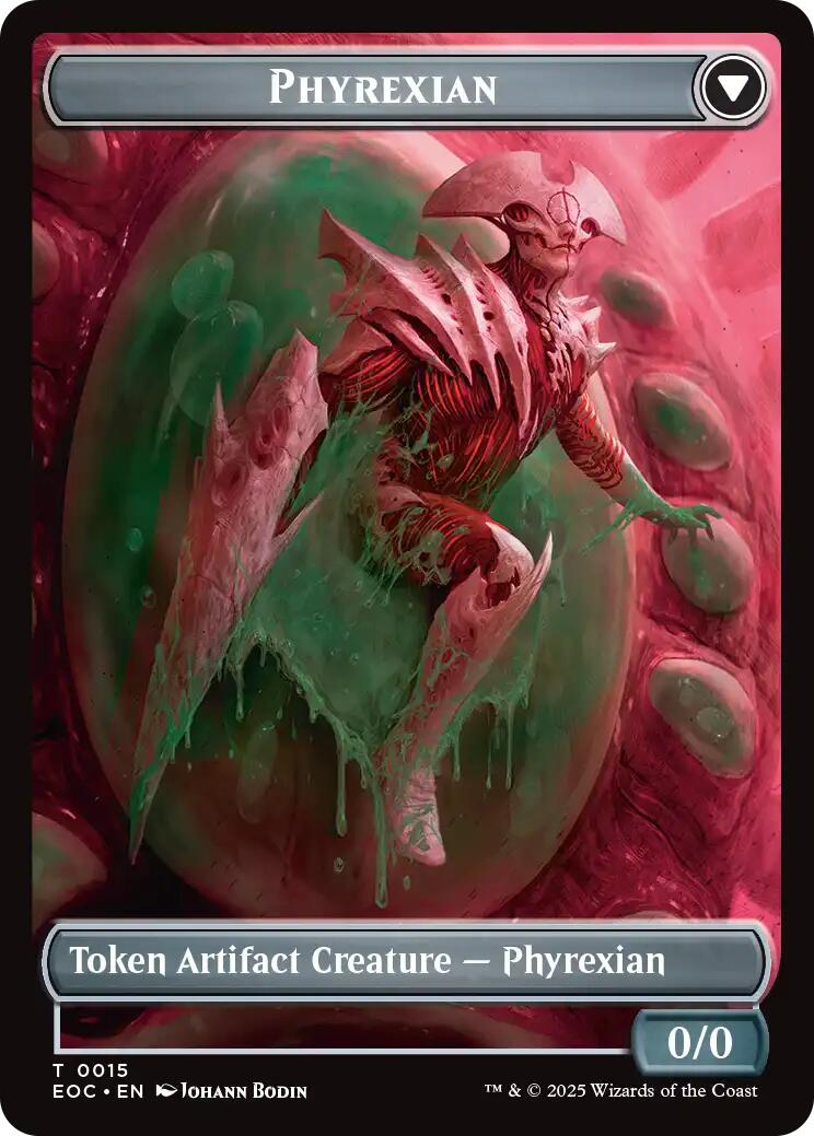 Incubator // Phyrexian Double-Sided Token [Edge of Eternities Commander Tokens] | Magic Magpie
