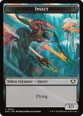 Insect // Elemental (0008) Double-Sided Token [Edge of Eternities Commander Tokens] | Magic Magpie