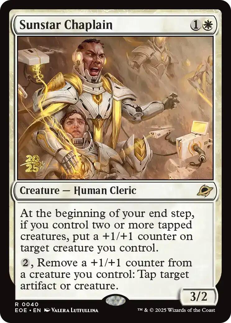 Sunstar Chaplain [Edge of Eternities Prerelease Promos] | Magic Magpie