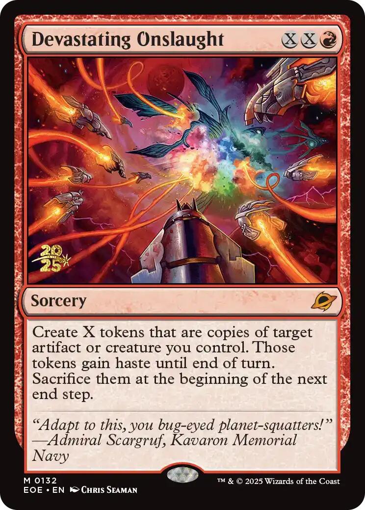 Devastating Onslaught [Edge of Eternities Prerelease Promos] | Magic Magpie