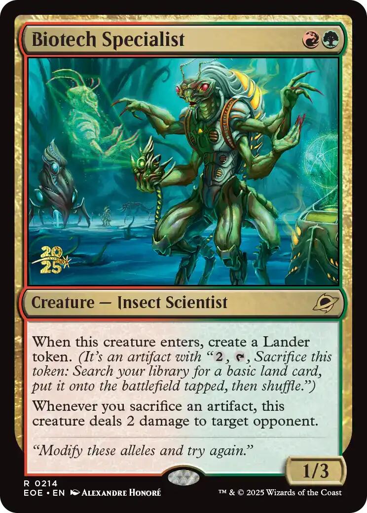 Biotech Specialist [Edge of Eternities Prerelease Promos] | Magic Magpie