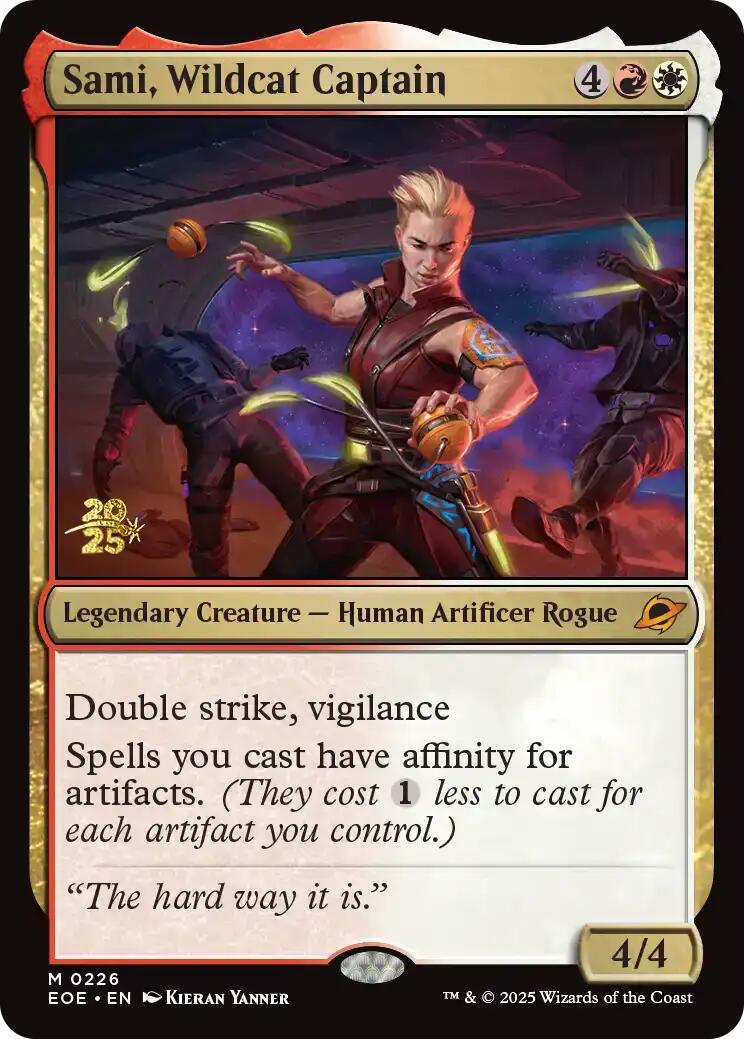 Sami, Wildcat Captain [Edge of Eternities Prerelease Promos] | Magic Magpie
