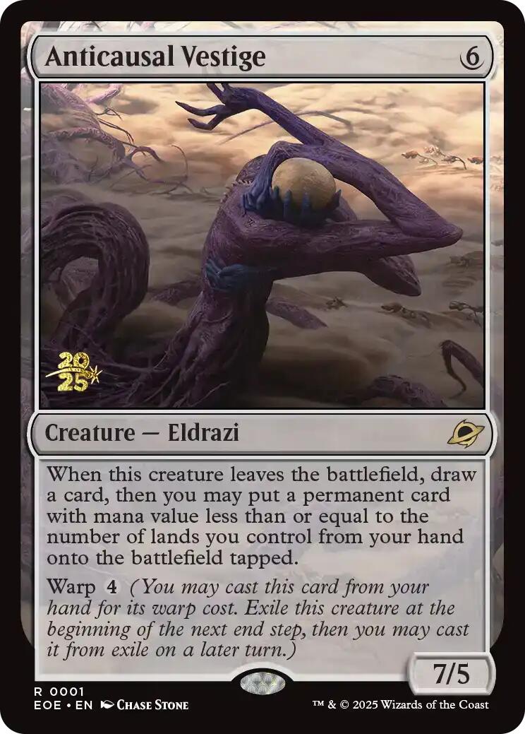 Anticausal Vestige [Edge of Eternities Prerelease Promos] | Magic Magpie